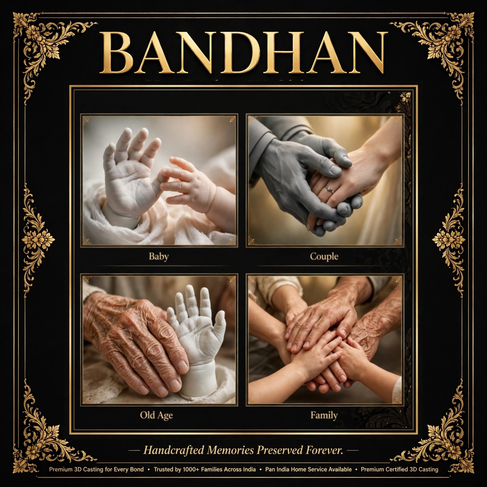 BANDHAN PREMIUM 3D HAND CASTING 